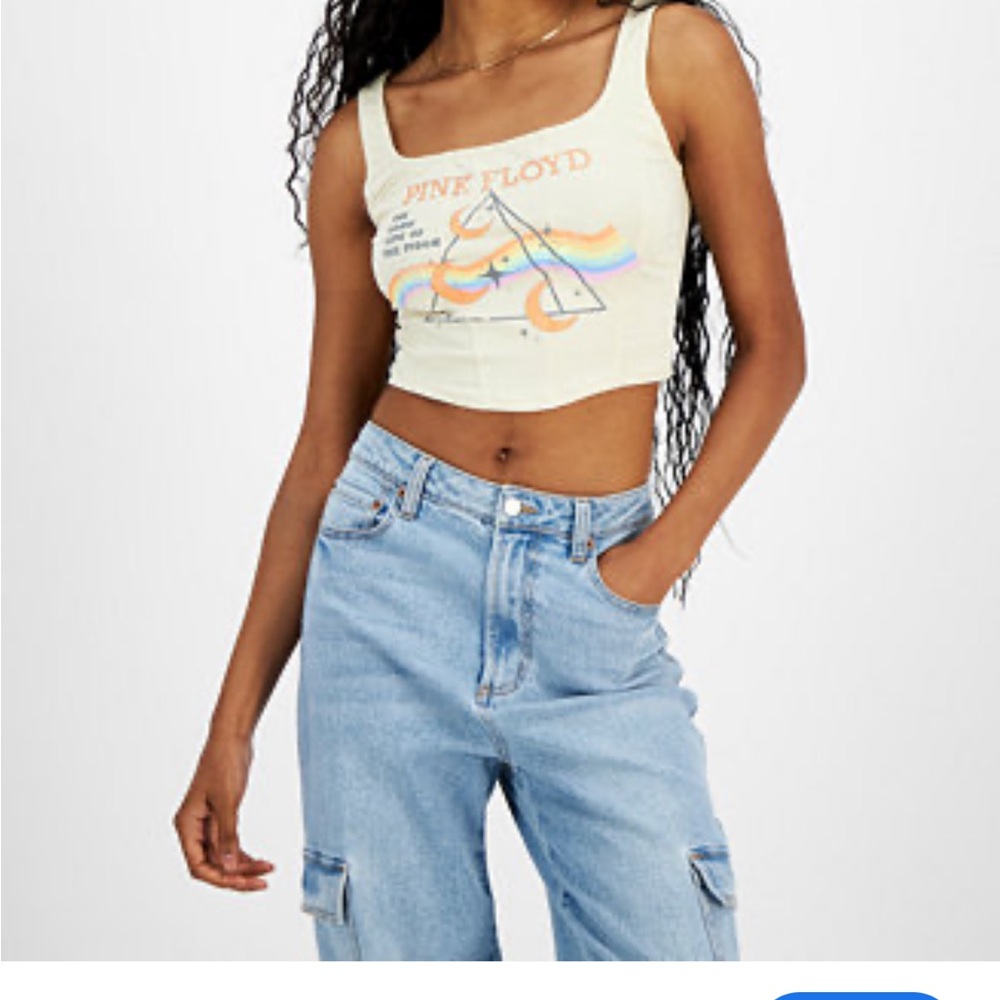 Pink Floyd Graphic Crop Top